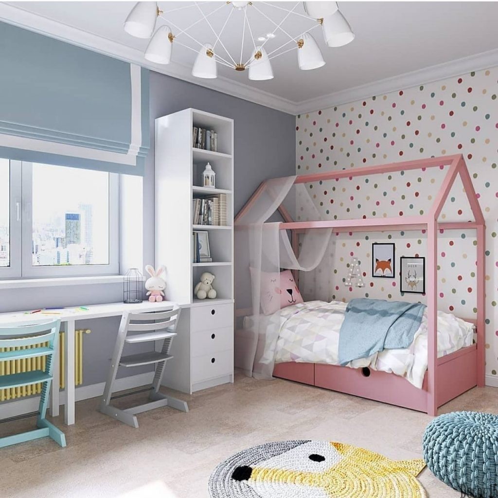 Kids Room Design With Mutlicolered Wall 1024x1024 