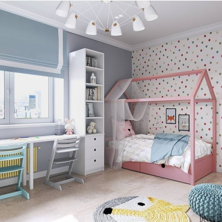 Kids Room Design With Mutlicolered Wall 768x768 