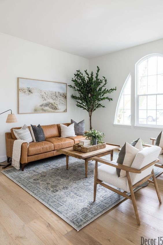 scandinavian style living room decor 2023