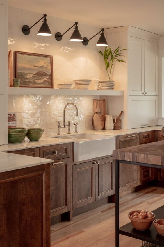 natural kitchen wood interior design 2024