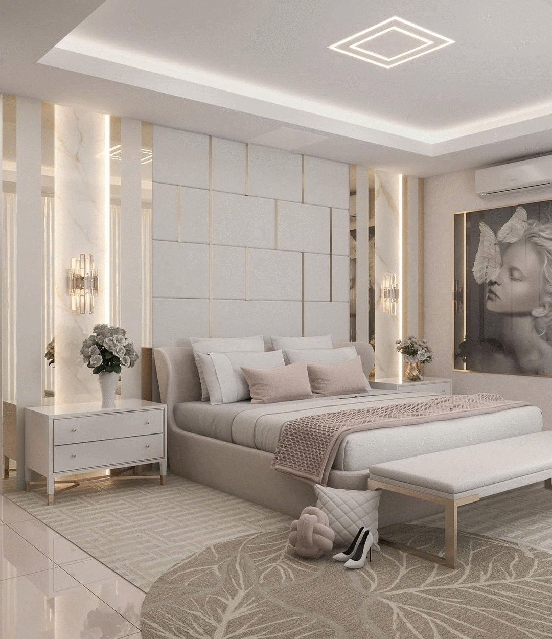 Inspiring 15 White Bedroom Design Ideas - Decor 15